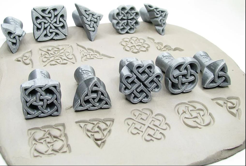 Celtic Symbol & Knot Stamps 26mm
