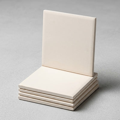 4"X4" White Biscuit Tile