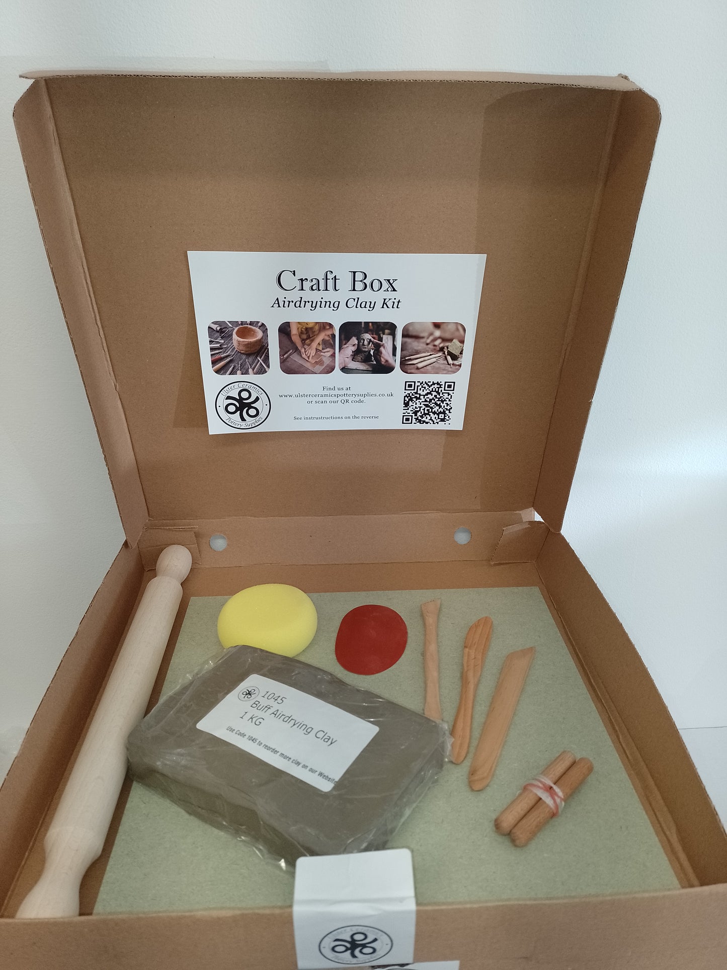 (NEW) Craft Box - Airdrying clay kit (9 Pcs)