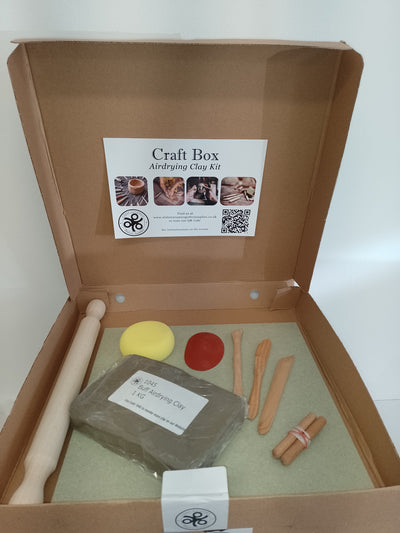 Craft Box - Airdrying clay kit (9 Pcs)