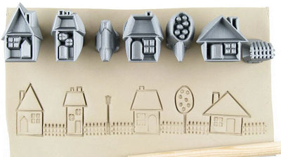 House Stamps Village 30 mm