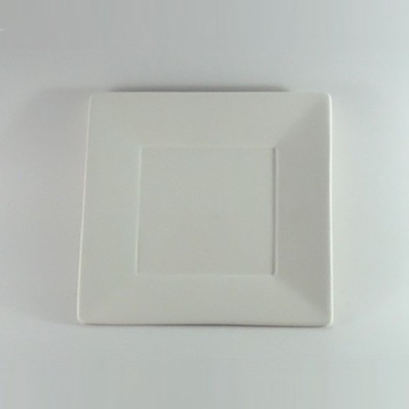 Square Rimmed Plate 15cm (Case 6) – Ulster Ceramics Pottery Supplies