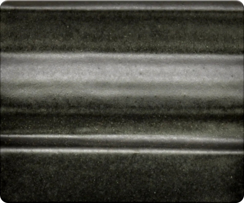 Satin Black Spectrum Stoneware Brush On Glaze 1100 Series Cone 4-6 (454mls) - Brush On