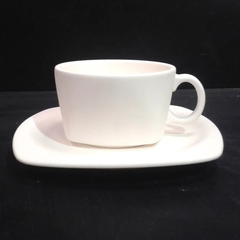 Round Square Tea Cup & Saucer